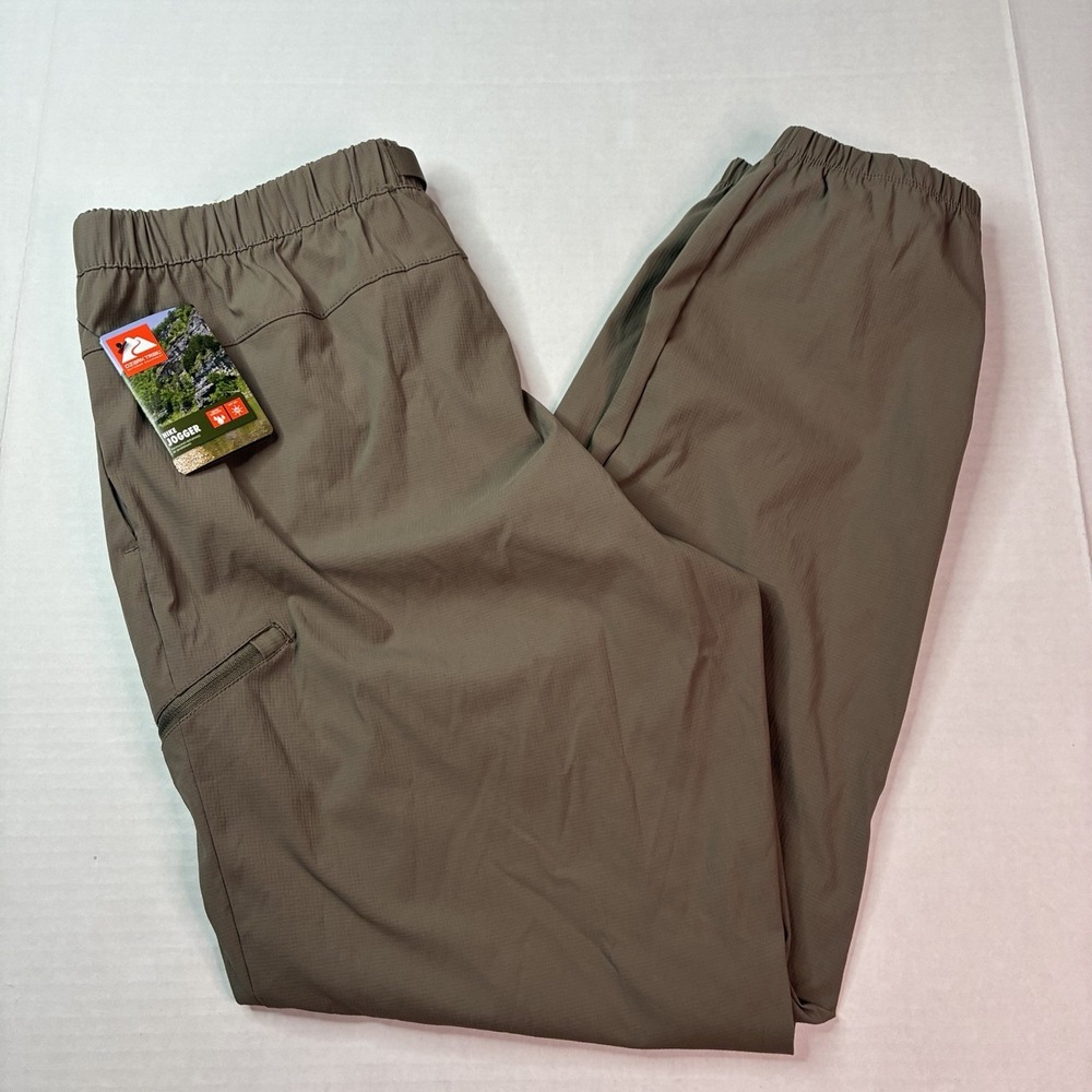 Ozark Trail Hike Joggers Men's Size M (32-34) Taupe Falls Tapered Leg NWT